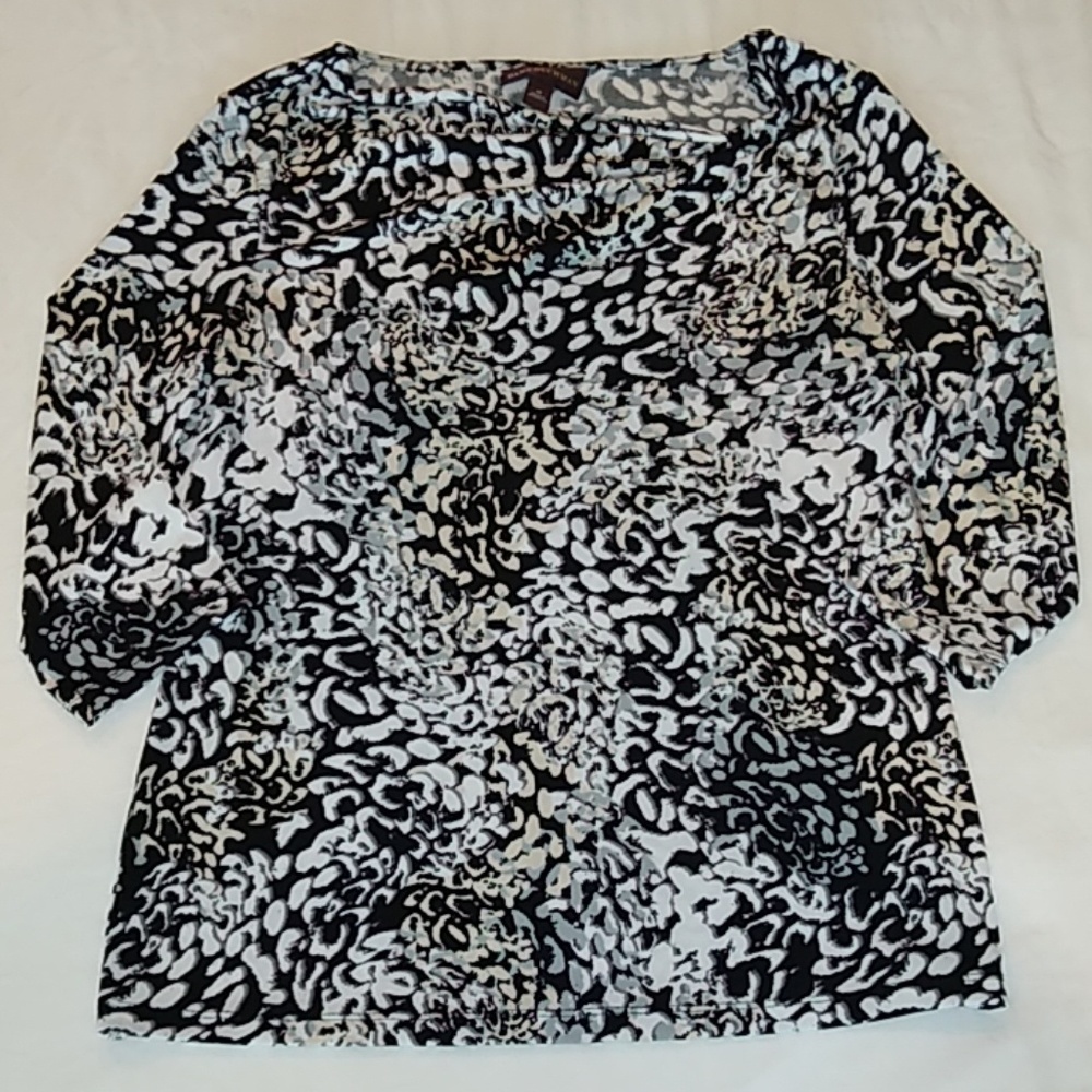 Dana Buchman women's 3/4 sleeve blouse, size M